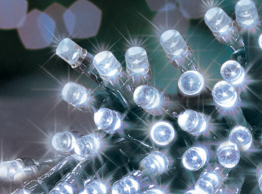 100 M-A B-O White LEDs Lights
