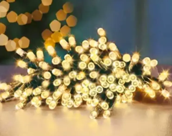100 Multi Action Battery Operated  Warm White LED Lights With Timer
