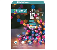 50 Multi Action Battery Operated Multi-Colour LED Lights With Timer