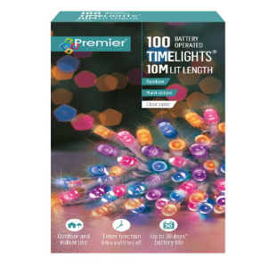 100 Multi Action Battery Operated Rainbow LED Lights