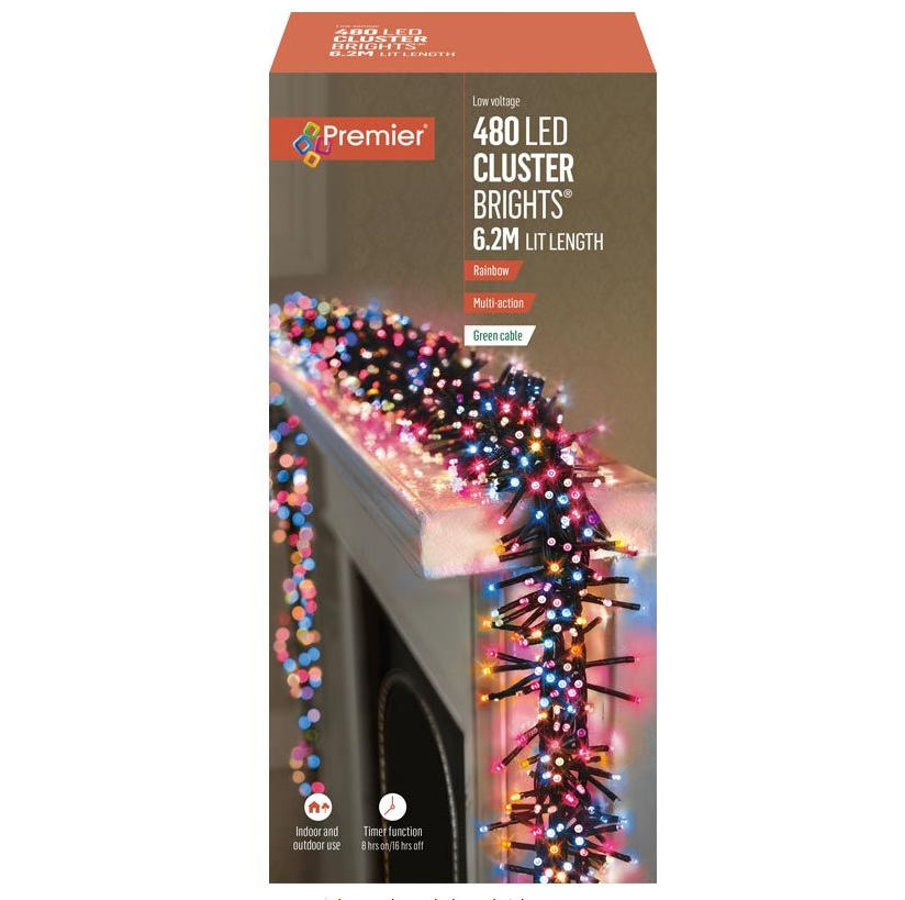 480 M-A LED Clusters Timer Rainbow