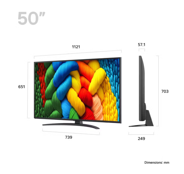 LG 50" Nano 4K Television | 50NANO81A6A.AEK