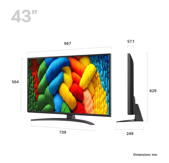LG 43" Nano 4K Television | 43NANO81A6A.AEK