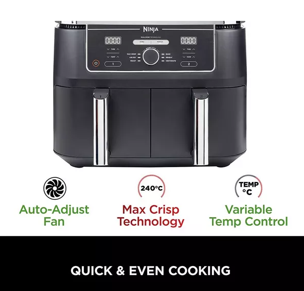 Ninja Foodi Max Dual Zone Air Fryer 9.5L | AF400UK