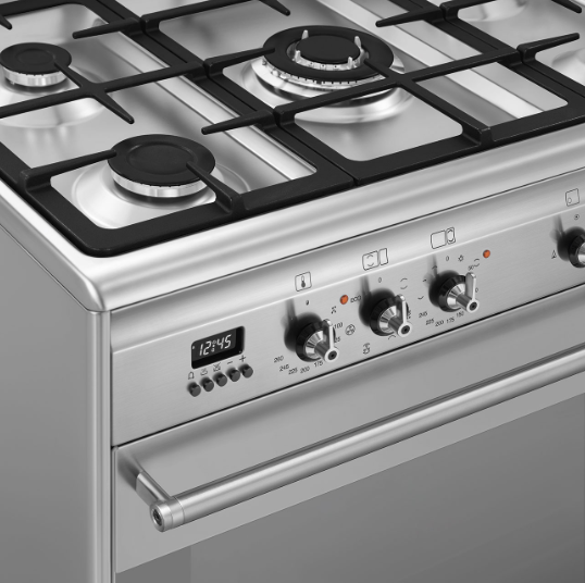 Smeg Concert 90cm Stainless Steel Duel Fuel Range