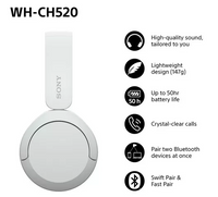 Sony Bluetooth Headphones | White