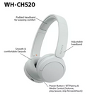 Sony Bluetooth Headphones | White