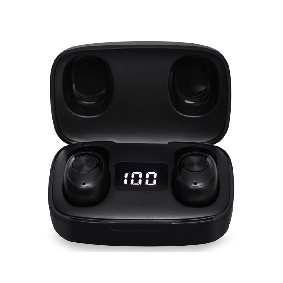 Trevi Black Airbuds Mini Rechargable Bluetooth Earphones