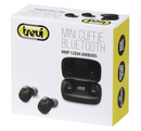 Trevi Black Airbuds Mini Rechargable Bluetooth Earphones