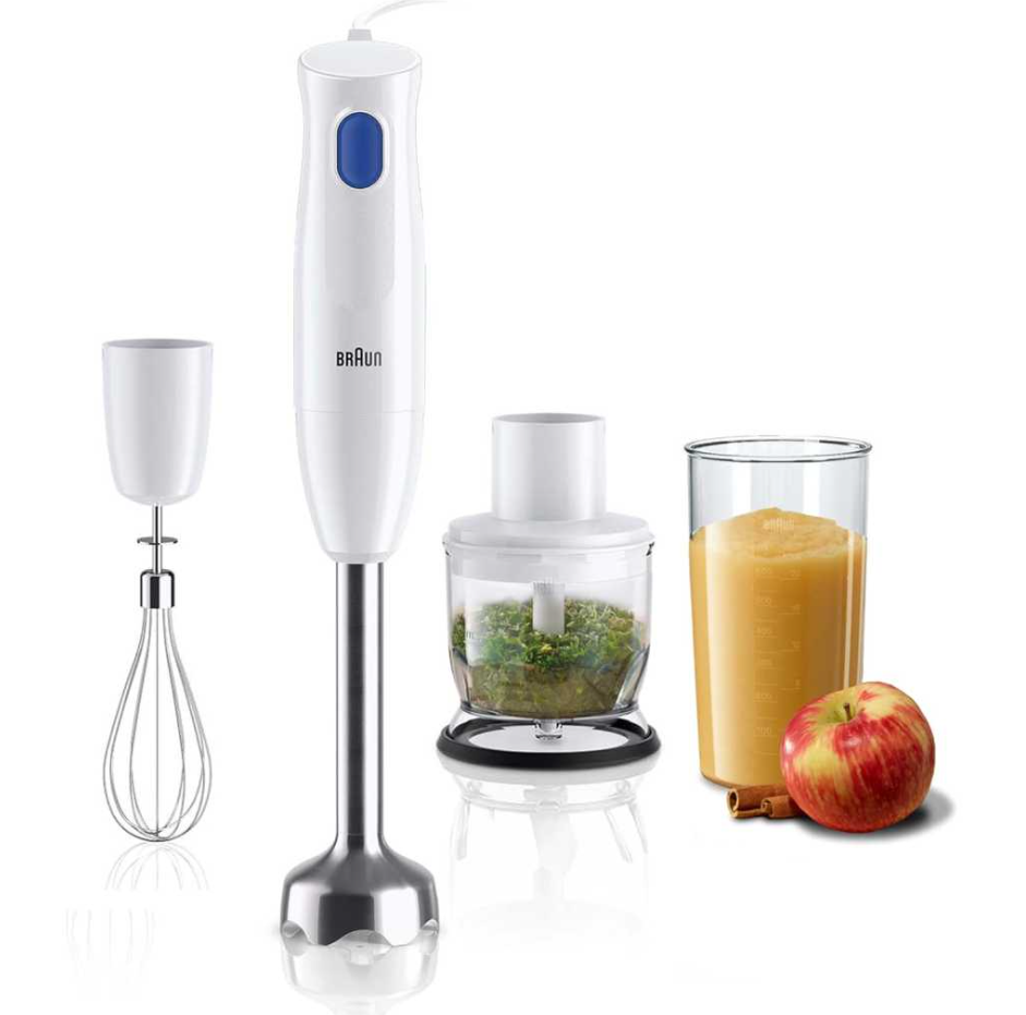 Braun Hand Stick Blender 450 Watt w/ Beaker & Chopper Steel