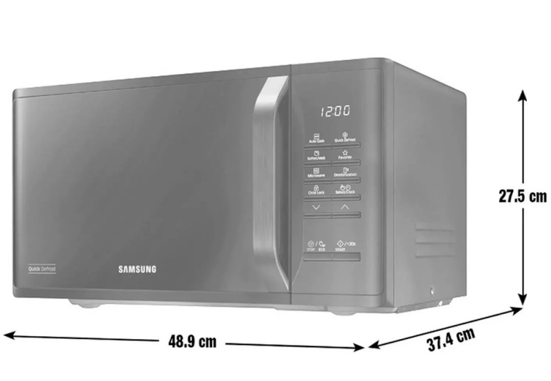 Samsung Black Microwave 800W | MS23K3515AK/EU