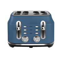 Rangemaster Classic 4 Slice Stone Blue Toaster