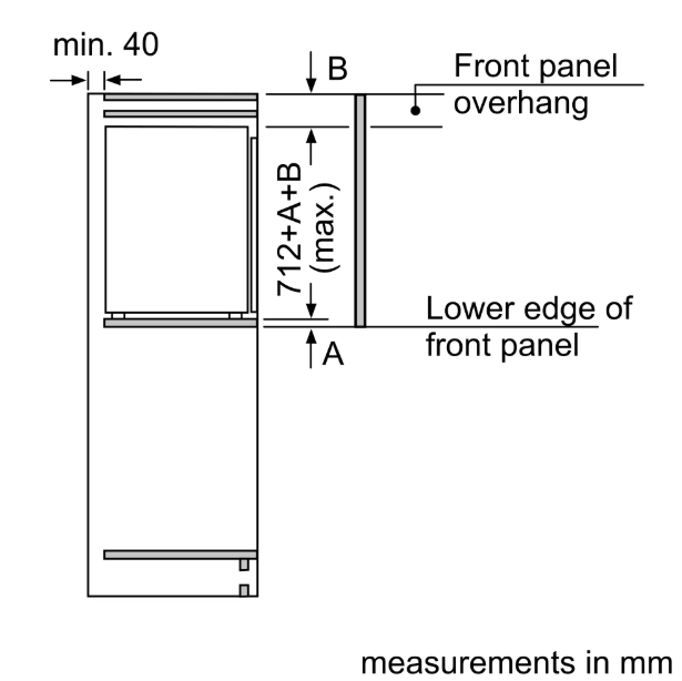 Neff N 50, Built-In Freezer Flat Hinge GI1113FE0