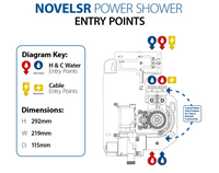 Triton Novel SR Thermostatic Shower