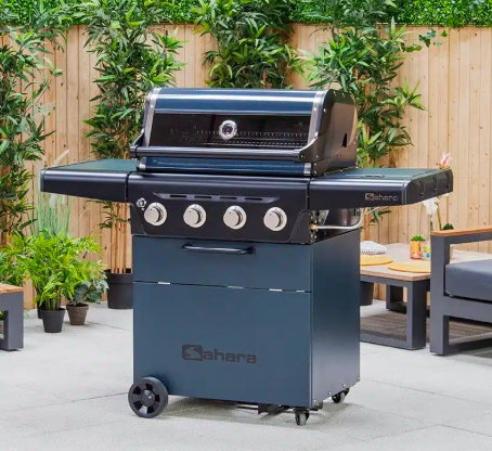 Sahara 4 Burner X450 Gas BBQ (Teal)