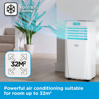 Black & Decker 9000BTU Smart Air Conditioner Unit | BXAC40025GB