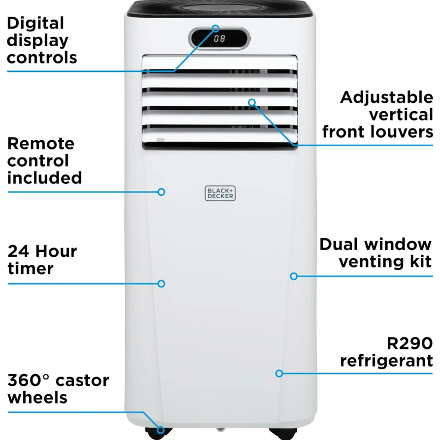 Black & Decker 9000BTU Smart Air Conditioner Unit | BXAC40025GB