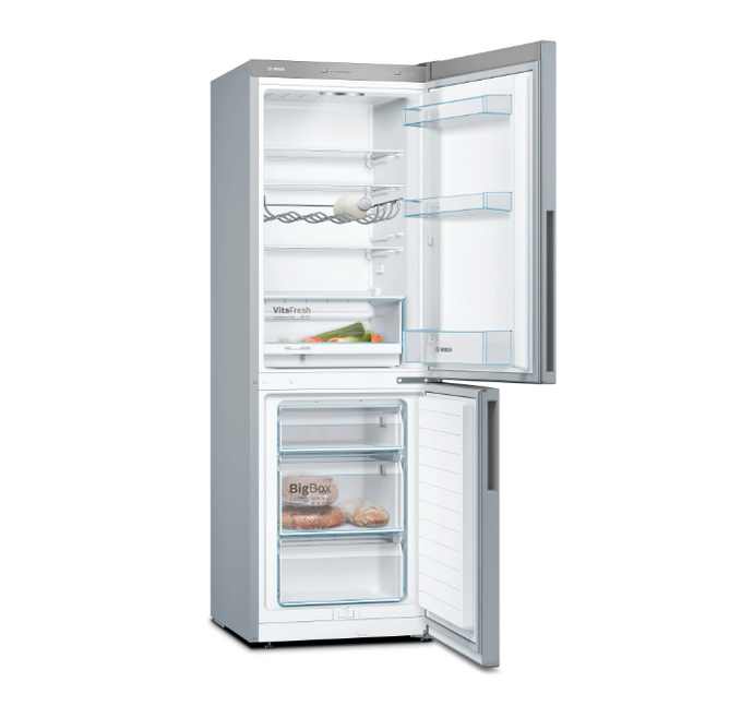 Bosch Free-Standing Fridge Freezer 176cm Silver KGV33VLEAG