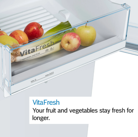 Bosch Free-Standing Fridge Freezer 176cm Silver KGV33VLEAG