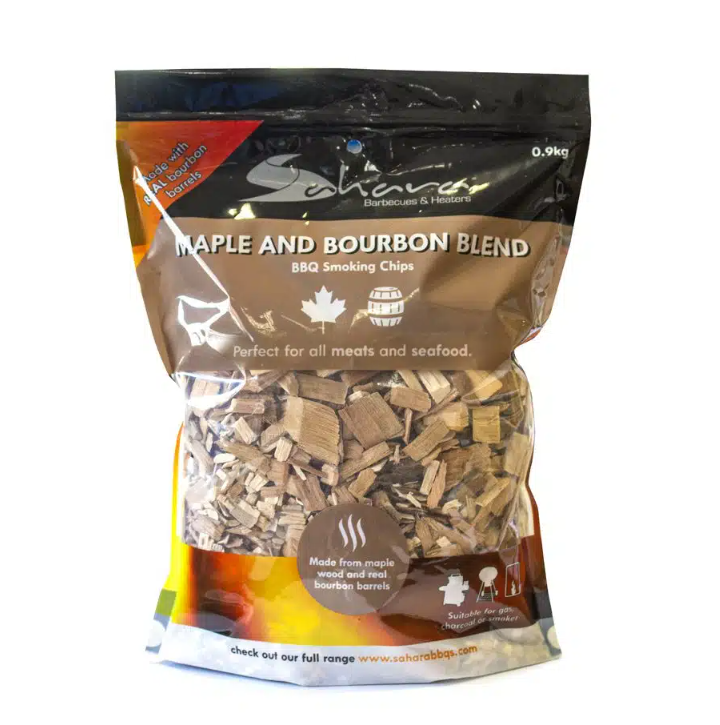 Sahara BBQ Wood Chips Maple Bourbon Blend 1kg