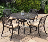 Ballycurrin 4 Seater Round Set | Hammered Bronze