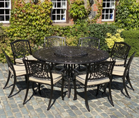 Ballycurrin 8 Seater Round Set | Hammered Bronze