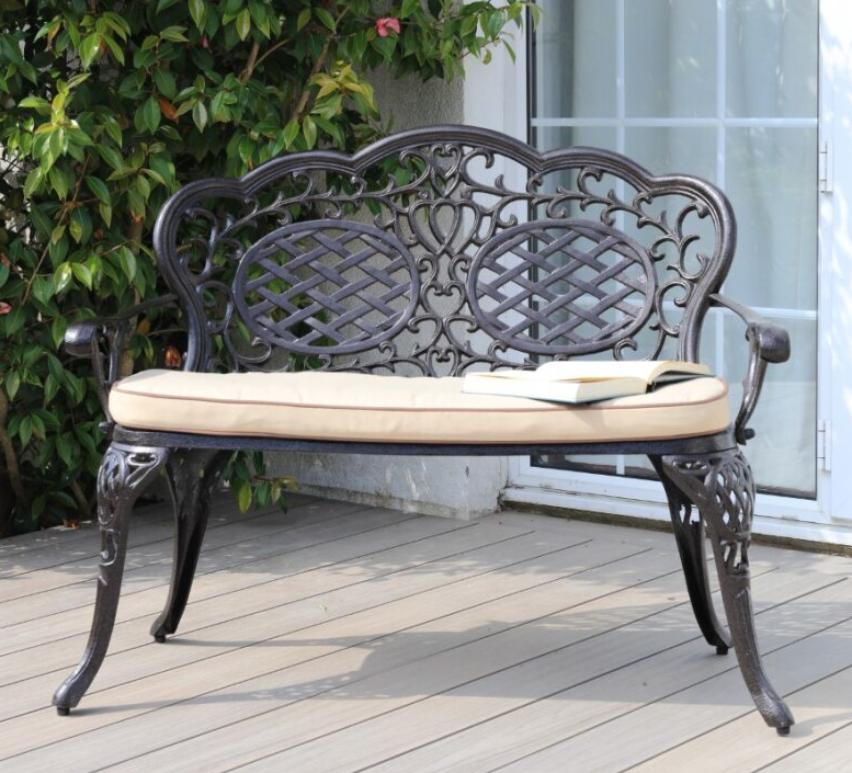Ballycurrin Love Seat | Hammered Bronze