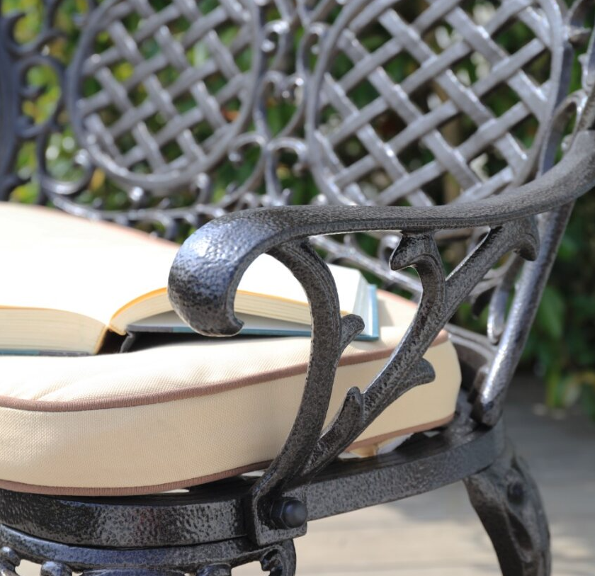 Ballycurrin Love Seat | Hammered Bronze