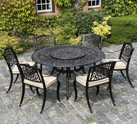 Ballycurrin 6 Seater Round Set | Hammered Bronze