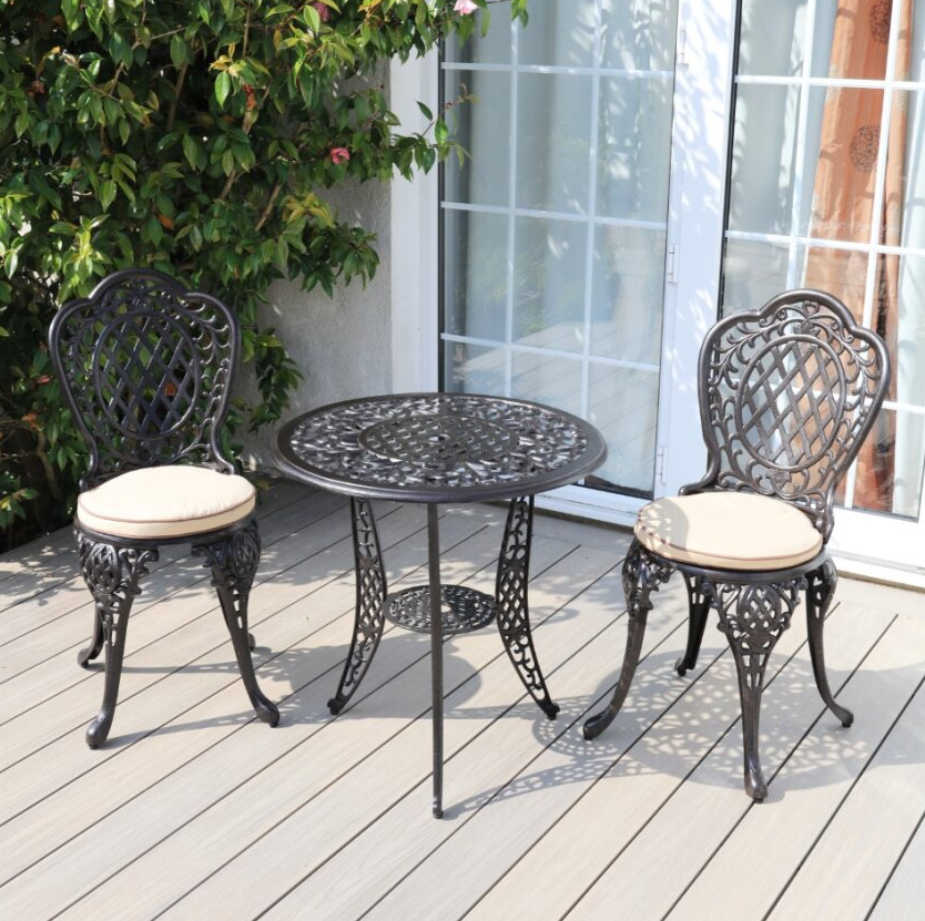 Ballycurrin Bistro Set | Hammered Bronze