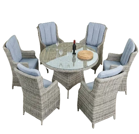 Ashford Rattan 6 Seater Set Brown