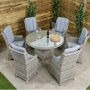 Ashford Rattan 6 Seater Set Brown