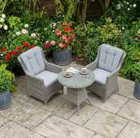 Ashford Rattan Bistro Set Brown