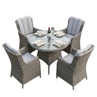 Ashford Rattan 4 Seater Set Brown