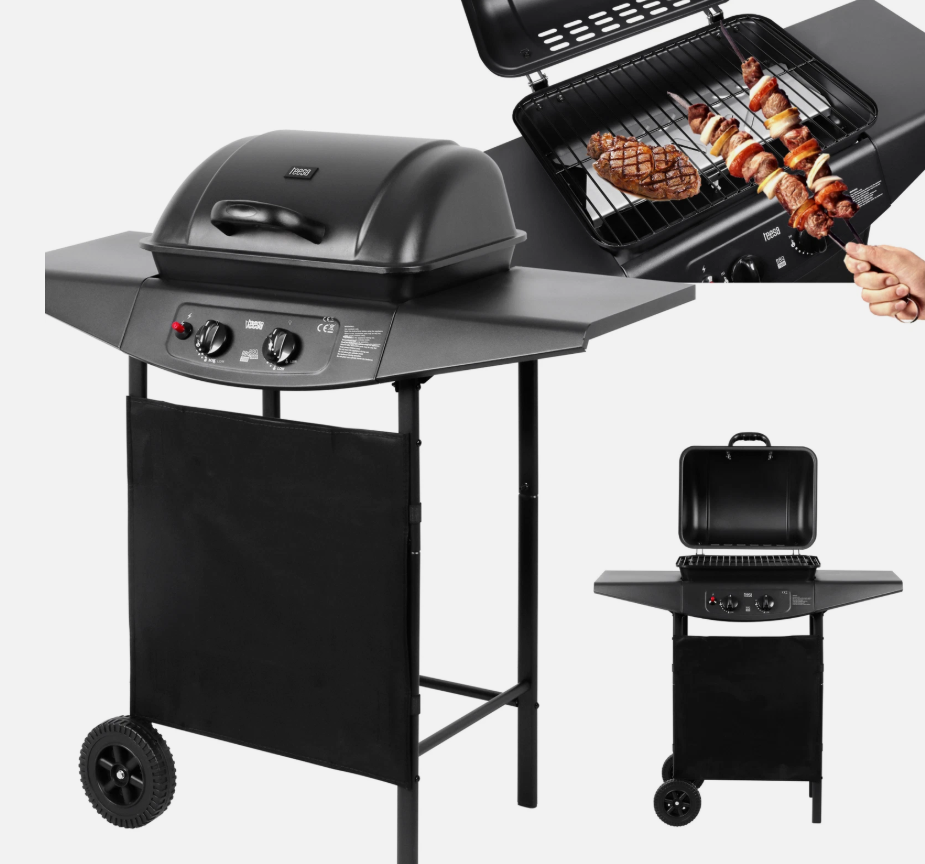Oscar 2 Burner Gas BBQ black