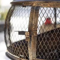 La Hacienda Leon Steel Mesh Chimnea Medium