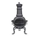 La Hacienda Murcia Medium Steel Chimnea with Grill