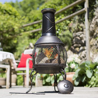 Outdoor Living Cast Iron Chimenea 89cm