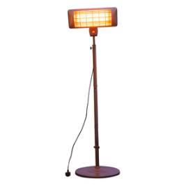 True Temp Grey Series Standing Quartz Heater 157-202cm h X 50w X 19cm