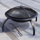 Outdoor Living Foldable Fire Pit | Black