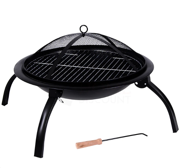Outdoor Living Foldable Fire Pit | Black