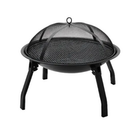 Outdoor Living Foldable Fire Pit | Black