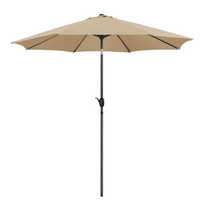 Parasol 2.75m KHAKI Crank Tilt