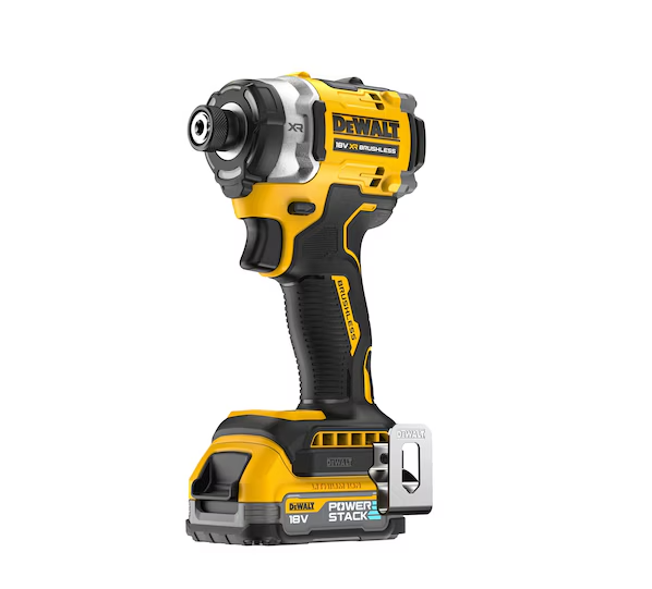 DeWalt Impact Driver Kit | 18V XR & x2 1.7Ah Powerstack Batteries | DCF860E2T