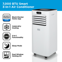 Black & Decker 7000BTU Smart Air Conditioner | BXAC40024GB-BOM