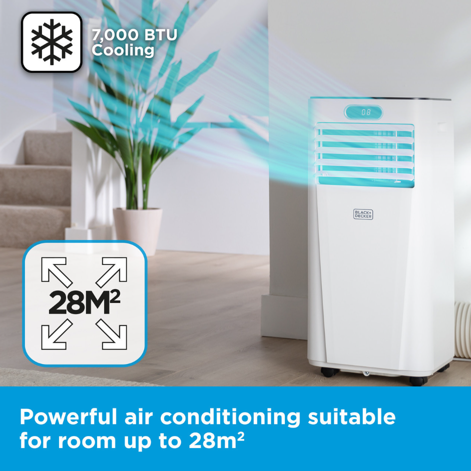 Black & Decker 7000BTU Smart Air Conditioner | BXAC40024GB-BOM