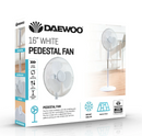 Daewoo 16" Oscillating 3 Speed Pedestal Fan
