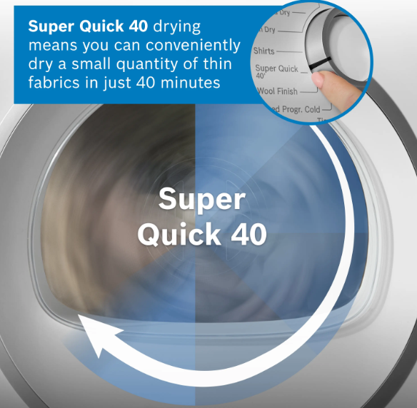 Bosch 8KG Series 4 Heat Pump Tumble Dryer White | WTH85225IE