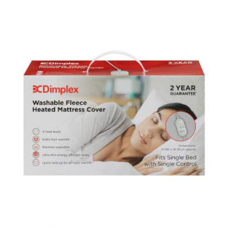 Dimplex Single Fleece Heated Mattress Cover | Single