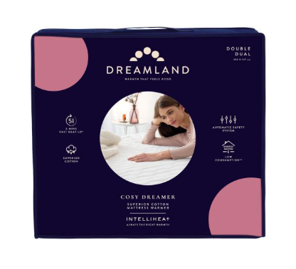 Dreamland Cosy Dreamer Dual Control Double Underblanket | 16995C Dual Control